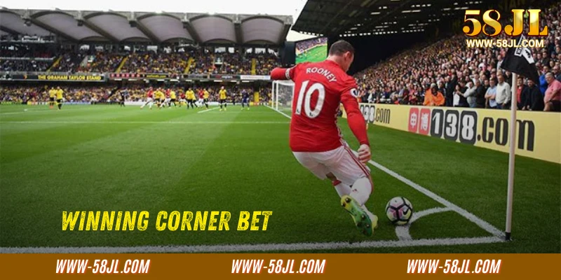 Winning corner bet on a high-action football match